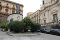 cardinal dusmet and saint francis of assisi church in catania in sicily (italy) Royalty Free Stock Photo