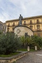 Cardinal Giuseppe Dusmet from Square S. Francesco d`Assisi Royalty Free Stock Photo