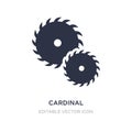 cardinal icon on white background. Simple element illustration from Tools and utensils concept