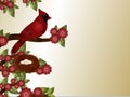 Cardinal and Nest Background