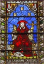 Cardinal Simon Langham Stained Glass Westminster Abbey London England Royalty Free Stock Photo