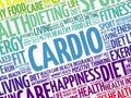 CARDIO word cloud background