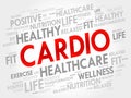 CARDIO word cloud Royalty Free Stock Photo