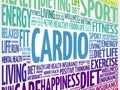 CARDIO word cloud collage Royalty Free Stock Photo