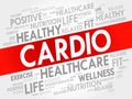 CARDIO word cloud collage Royalty Free Stock Photo