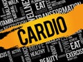 CARDIO word cloud collage Royalty Free Stock Photo