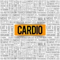 CARDIO word cloud collage Royalty Free Stock Photo