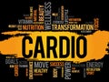 CARDIO word cloud Royalty Free Stock Photo