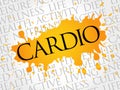 CARDIO word cloud Royalty Free Stock Photo