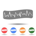 Cardiogram heart beat line vector icon Royalty Free Stock Photo