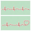 Cardiogram medical banners