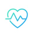Cardiogram pixel perfect gradient linear ui icon