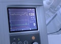 Cardiograph shows fetal heart rate