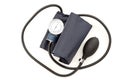 Cardiologist exam and hypertension conceptual idea with blood pressure monitor device or sphygmomanometer used to measure