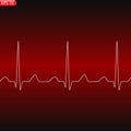 Cardiology concept with pulse rate diagram Royalty Free Stock Photo