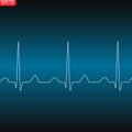 Cardiology concept with pulse rate diagram