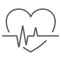 Cardiology wave monitor heart icon