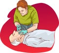 Cardiopulmonary resuscitation Royalty Free Stock Photo