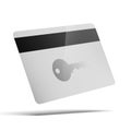 Cardkeys for electronic door lock opening Royalty Free Stock Photo