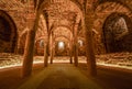 Crypt in the church of Cardona Castle in Spain. Royalty Free Stock Photo