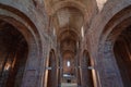 Cardona, Spain - june 2019: Interior of the church of Sant Vicenc of Cardona