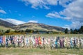 Cardrona Bra Fence in Central Otago,New Zealand .