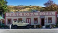 the Cardrona Hotel with vintage car parked outside, Aotearoa New Zealand Royalty Free Stock Photo