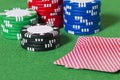 Cards, chips, gambling, poker, blackjack, Las Vegas, Texas Hold `Em Royalty Free Stock Photo