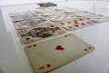 Cards play game fun heart red number Royalty Free Stock Photo