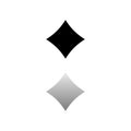 Cards suits icon flat