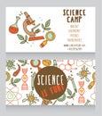 Cards template for science camp