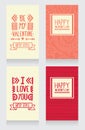 Cards for valentine's day in gipsy style