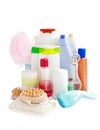 Care and bathroom products Royalty Free Stock Photo