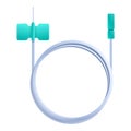 Care catheter icon, cartoon style Royalty Free Stock Photo