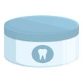 Care dental pot icon cartoon vector. Soda glass