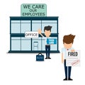 Care about employees, super quality abstract business poster