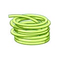 care garden hose cartoon vector illustration Royalty Free Stock Photo