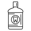 Care mouthwash icon outline vector. Clean product Royalty Free Stock Photo