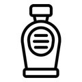 Care mouthwash icon, outline style