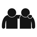 Care relationship icon simple vector. Business work help Royalty Free Stock Photo