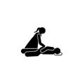 Care rest reassure icon. Element of seizure thin line icon