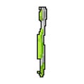 care tooth brush game pixel art vector illustration Royalty Free Stock Photo