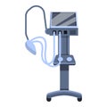 Care ventilator medical machine icon, cartoon style