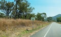 Care For Wildlife Signage On Australian Country Highway Royalty Free Stock Photo