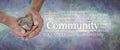 Care for your Community Word Cloud Royalty Free Stock Photo