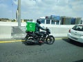 Careem online food delivery bike in dubai