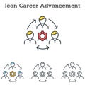 Career Advancement flat icon design for infographics and businesses