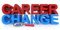 Career change on white Royalty Free Stock Photo