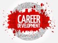 Career development circle stamp Royalty Free Stock Photo