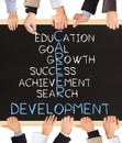 CAREER DEVELOPMENT concept Royalty Free Stock Photo